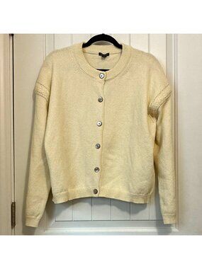 Wild Fable Cream Knit Button Front Cardigan Sweater  XL Crew Neck PTP 24”